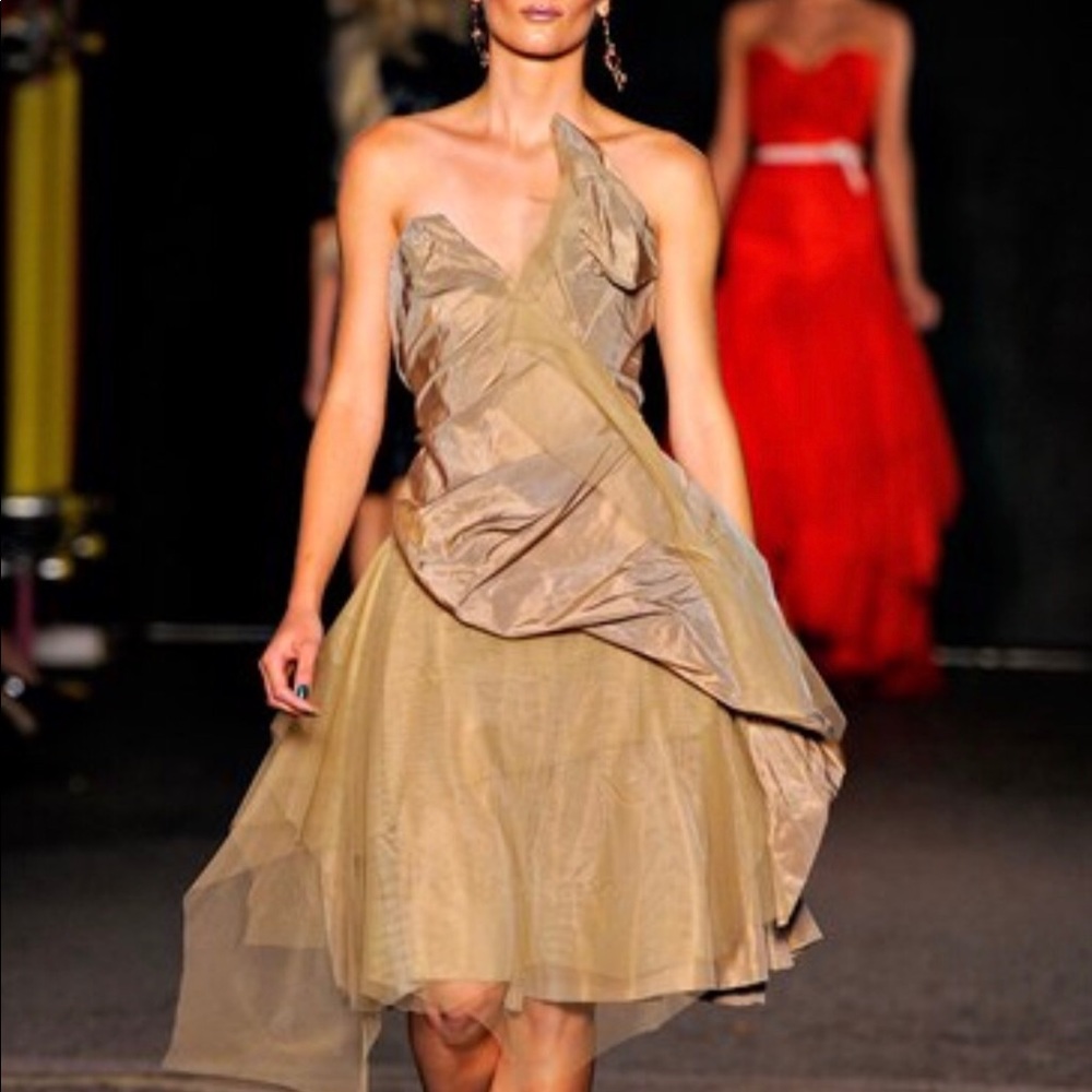 SOLD!Vivienne Westwood gold Label Runway silk gown